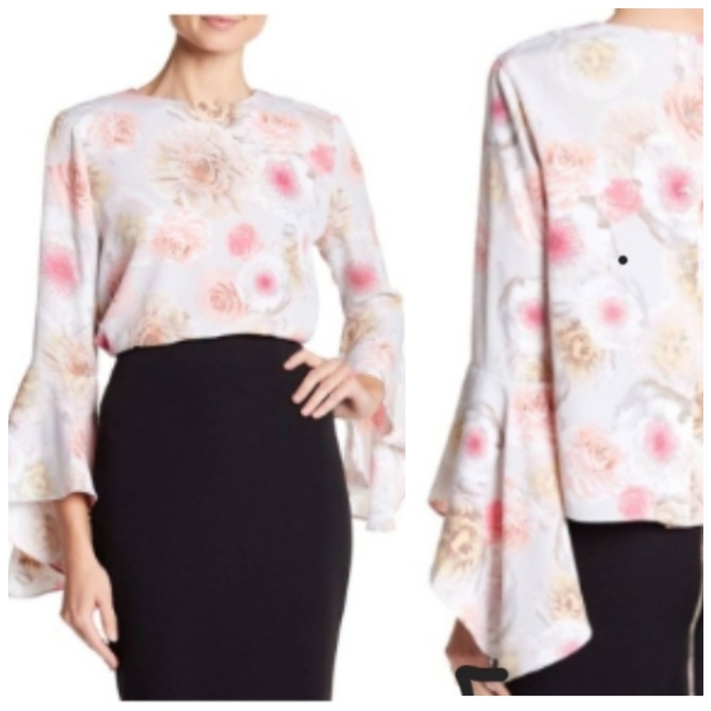 🌠Catherine Malandrino Rose Floral Top